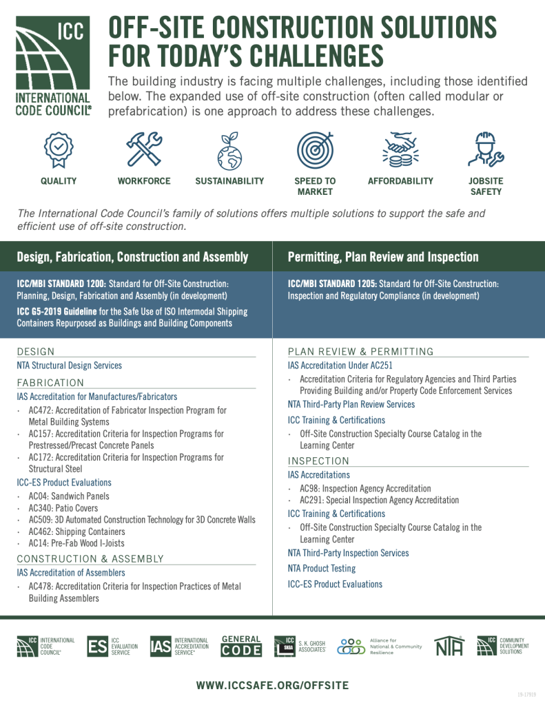 Off-Site Construction - ICC